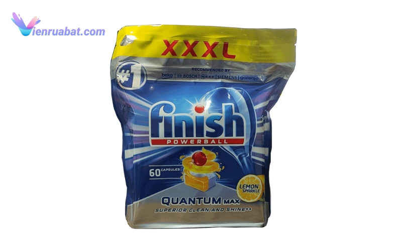 Hướng dẫn cách dùng viên rửa bát Finish Quantum