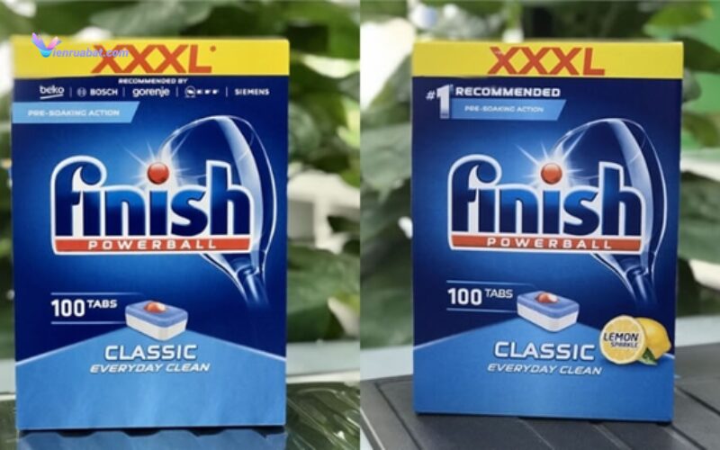 phân biệt viên rửa bát Finish giả và thật