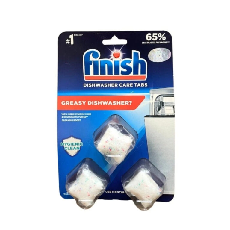 Viên vệ sinh máy rửa bát Finish vỉ 3 viên