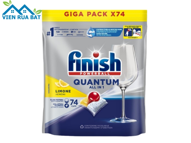 Viên rửa bát Finish Quantum