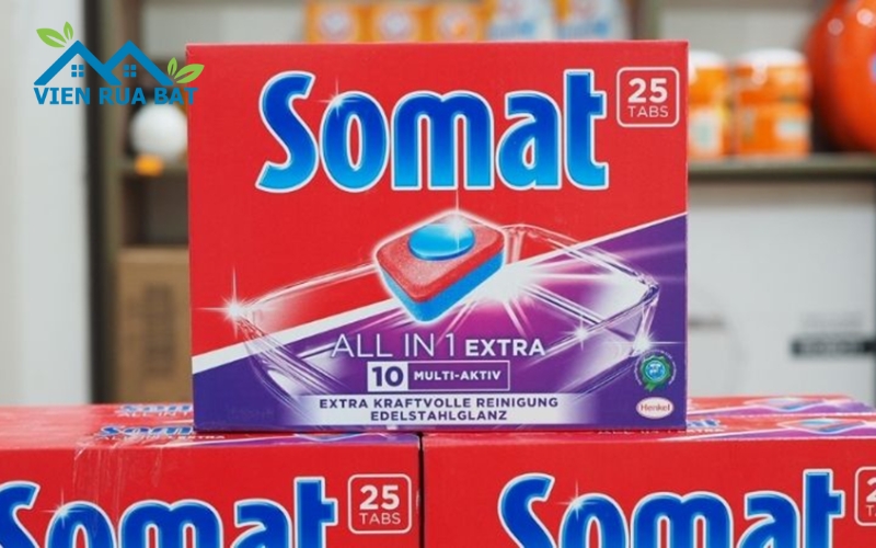 So sánh viên rửa bát Finish và Somat